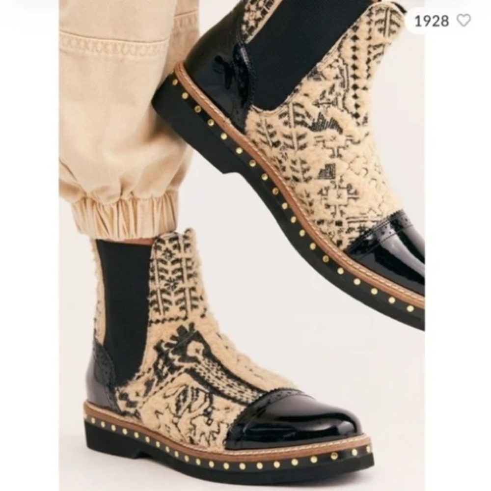 Free People Textile Atlas Chelsea Women's Boots Size EU 39